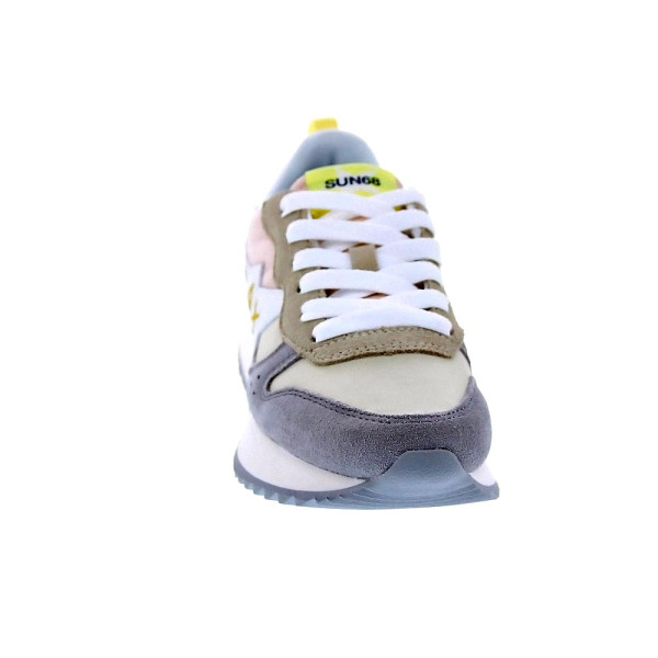Zapatillas Sun68 AX zapatos Mujer modelo Stargirl Multicolor Blanco Cordón