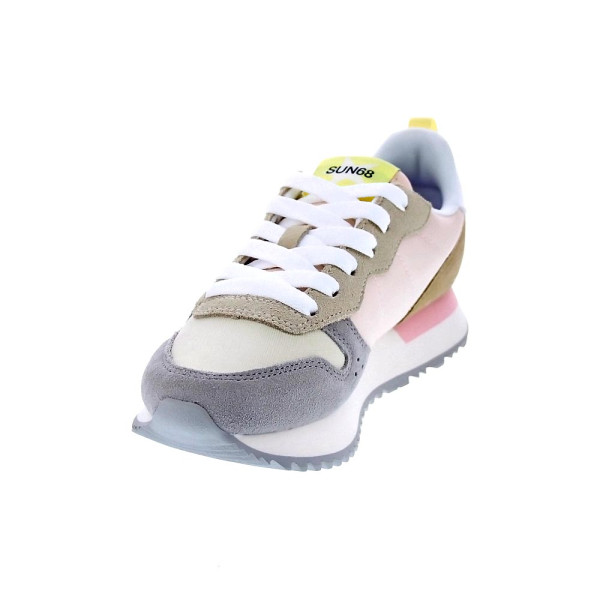 Zapatillas Sun68 AX zapatos Mujer modelo Stargirl Multicolor Blanco Cordón