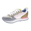 Zapatillas Sun68 AX zapatos Mujer modelo Stargirl Multicolor Blanco Cordón