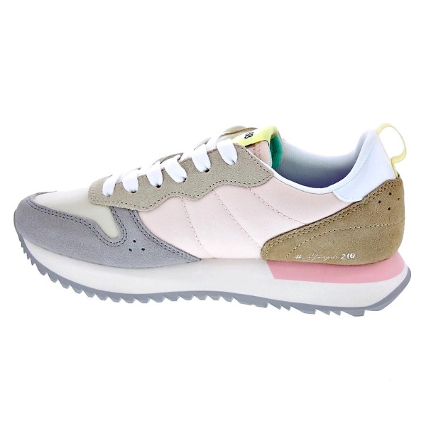Zapatillas Sun68 AX zapatos Mujer modelo Stargirl Multicolor Blanco Cordón