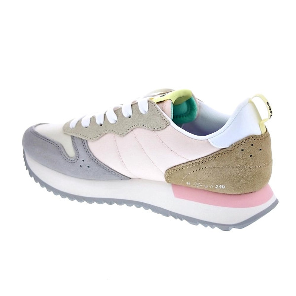 Zapatillas Sun68 AX zapatos Mujer modelo Stargirl Multicolor Blanco Cordón