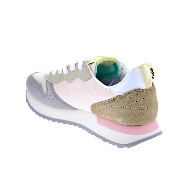 Zapatillas Sun68 AX zapatos Mujer modelo Stargirl Multicolor Blanco Cordón