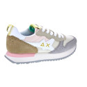 Zapatillas Sun68 AX zapatos Mujer modelo Stargirl Multicolor Blanco Cordón
