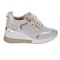 Zapatillas Xti zapatos Mujer modelo 142288 Beige Cordón