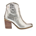 Botines Xti zapatos Mujer modelo 142330 Oro Cremallera