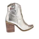 Botines Xti zapatos Mujer modelo 142330 Oro Cremallera