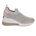 Zapatillas Xti zapatos Mujer modelo 142418 Beige Elástico