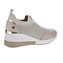 Zapatillas Xti zapatos Mujer modelo 142418 Beige Elástico
