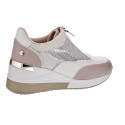 Zapatillas Xti zapatos Mujer modelo 142648 Beige Cremallera