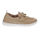Mocasines Ilse Jacobsen zapatos Mujer modelo Tulip Beige 
