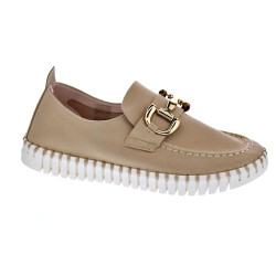 Mocasines Ilse Jacobsen zapatos Mujer modelo Tulip Beige  2