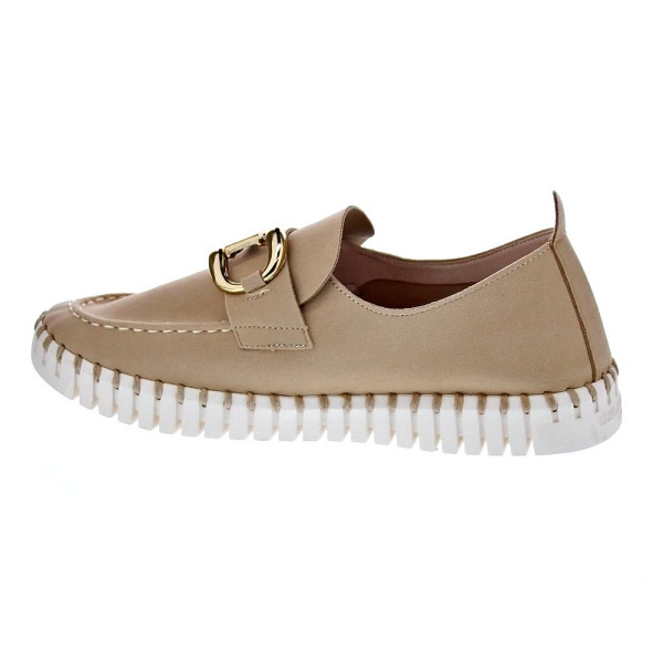 Mocasines Ilse Jacobsen zapatos Mujer modelo Tulip Beige 