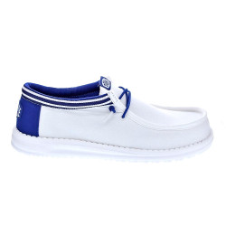 Mocasines Hey Dude zapatos Hombre modelo Wally Letterman Blanco Cordón
