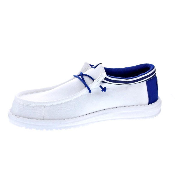 Mocasines Hey Dude zapatos Hombre modelo Wally Letterman Blanco Cordón