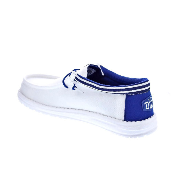 Mocasines Hey Dude zapatos Hombre modelo Wally Letterman Blanco Cordón