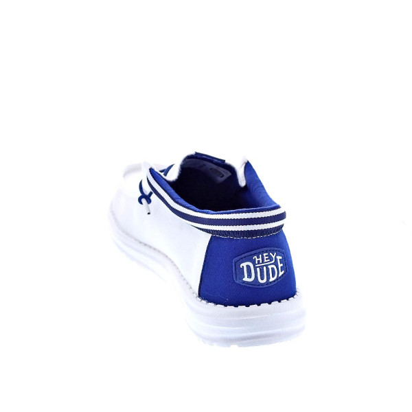 Mocasines Hey Dude zapatos Hombre modelo Wally Letterman Blanco Cordón