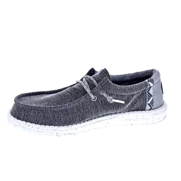 Mocasines Hey Dude zapatos Hombre modelo Wally Coastline Negro Cordón