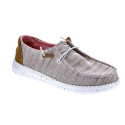 Mocasines Hey Dude zapatos Mujer modelo Wendy Sport Beige Cordón