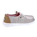 Mocasines Hey Dude zapatos Mujer modelo Wendy Sport Beige Cordón