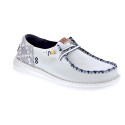 Mocasines Hey Dude zapatos Mujer modelo Wendy Funk Blanco Cordón