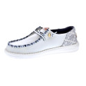 Mocasines Hey Dude zapatos Mujer modelo Wendy Funk Blanco Cordón