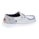 Mocasines Hey Dude zapatos Mujer modelo Wendy Funk Blanco Cordón