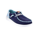 Mocasines Hey Dude zapatos Mujer modelo Wendy Funk Azul Cordón