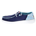 Mocasines Hey Dude zapatos Mujer modelo Wendy Funk Azul Cordón