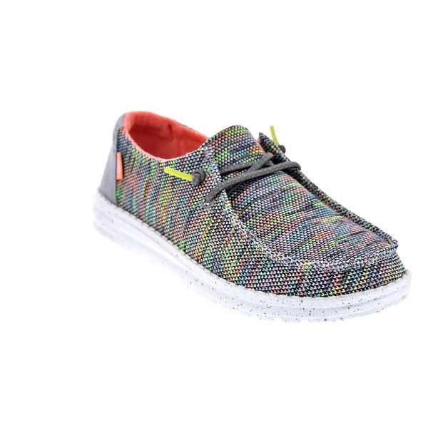 Mocasines Hey Dude zapatos Mujer modelo Wendy Sox Verde Cordón