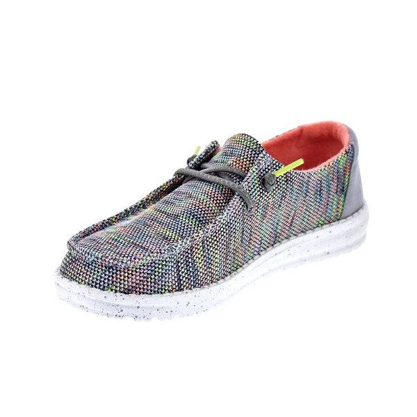 Mocasines Hey Dude zapatos Mujer modelo Wendy Sox Verde Cordón