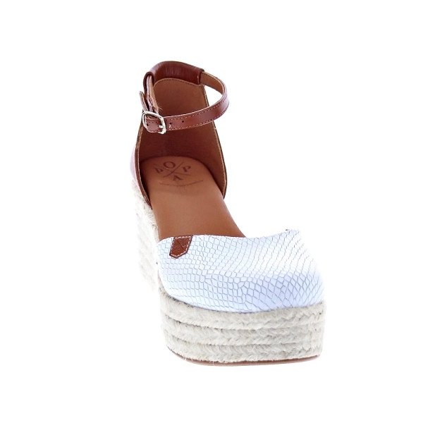 Alpargatas Popa zapatos Mujer modelo Cantalar Snake Marrón Hebilla