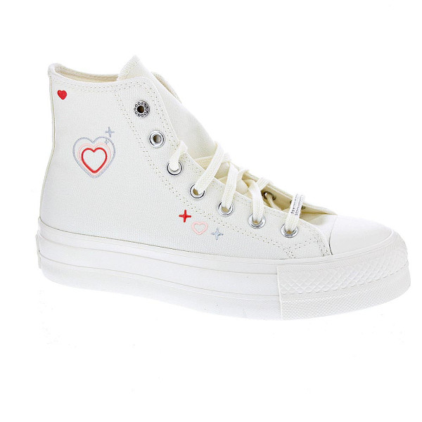 Zapatillas botas Converse zapatos Mujer modelo Chuck Taylor Beige Cordón