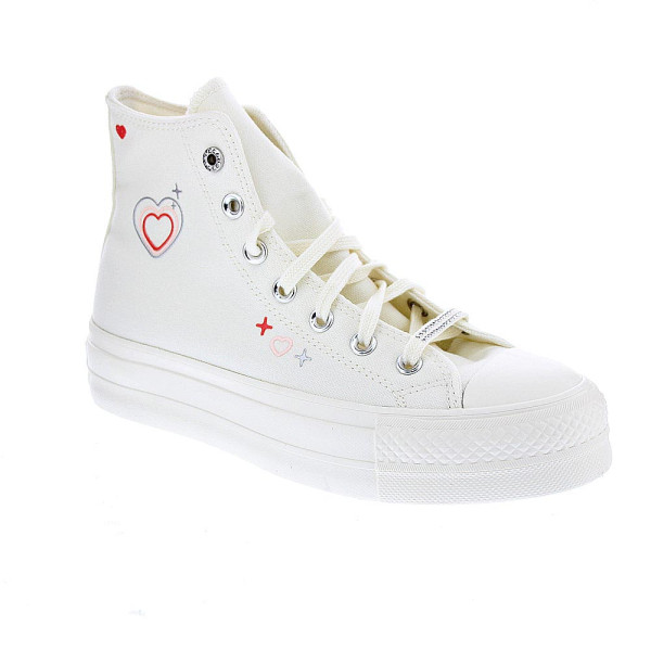 Zapatillas botas Converse zapatos Mujer modelo Chuck Taylor Beige Cordón