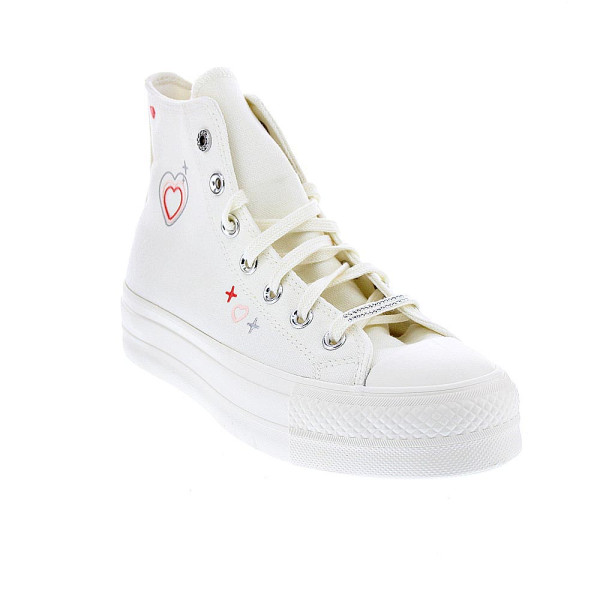 Zapatillas botas Converse zapatos Mujer modelo Chuck Taylor Beige Cordón