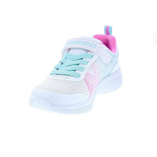 Zapatillas Skechers zapatos Niño modelo Microspec Azul Velcro