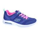 Zapatillas Skechers zapatos Niña modelo Microspec Azul Velcro