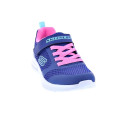 Zapatillas Skechers zapatos Niña modelo Microspec Azul Velcro