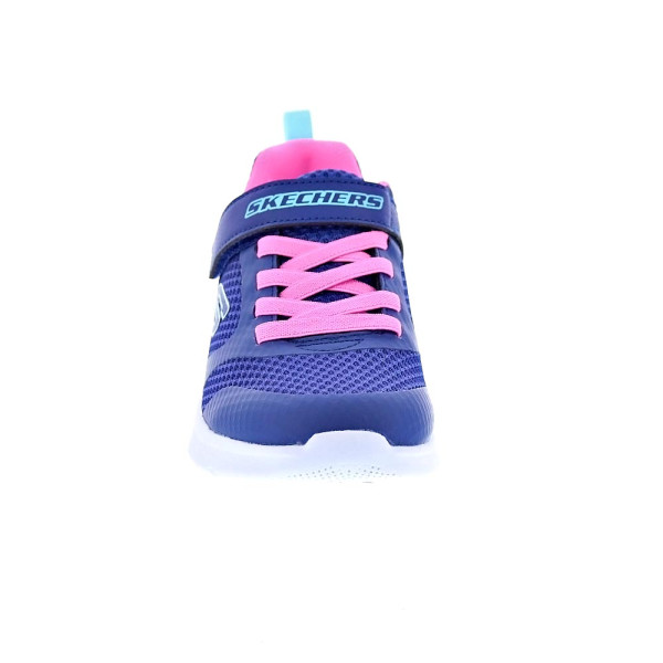 Zapatillas Skechers zapatos Niña modelo Microspec Azul Velcro