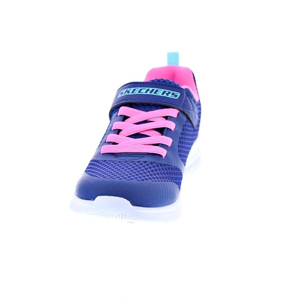 Zapatillas Skechers zapatos Niña modelo Microspec Azul Velcro