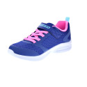 Zapatillas Skechers zapatos Niña modelo Microspec Azul Velcro