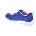Zapatillas Skechers zapatos Niña modelo Microspec Azul Velcro