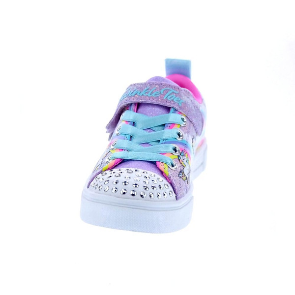 Zapatillas Skechers zapatos Niña modelo Twinkle Sparks Multicolor Velcro