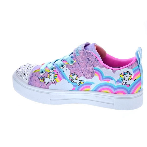 Zapatillas Skechers zapatos Niña modelo Twinkle Sparks Multicolor Velcro