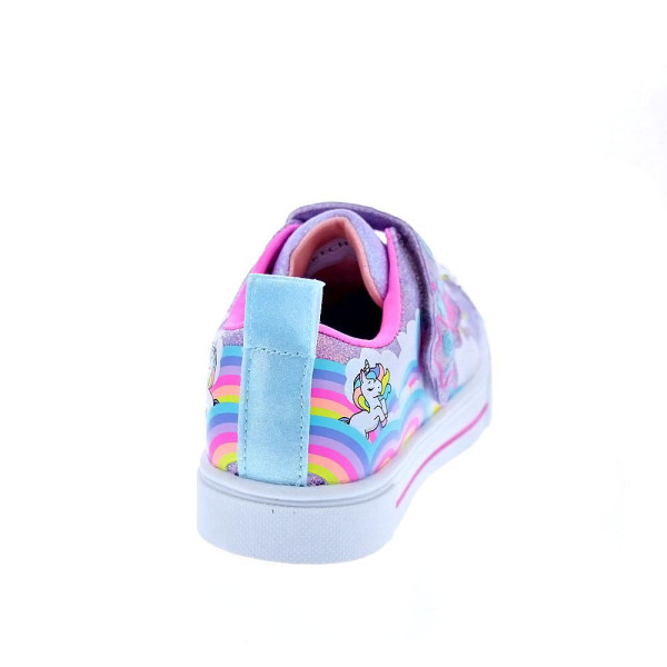 Zapatillas Skechers zapatos Niña modelo Twinkle Sparks Multicolor Velcro
