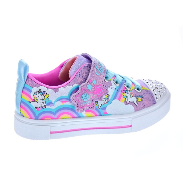Zapatillas Skechers zapatos Niña modelo Twinkle Sparks Multicolor Velcro