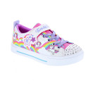 Zapatillas Skechers zapatos Niña modelo Twinkle Sparks Rosa Velcro