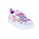 Zapatillas Skechers zapatos Niña modelo Twinkle Sparks Rosa Velcro