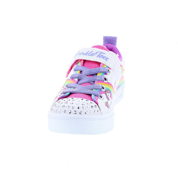 Zapatillas Skechers zapatos Niña modelo Twinkle Sparks Rosa Velcro