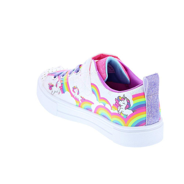 Zapatillas Skechers zapatos Niña modelo Twinkle Sparks Rosa Velcro