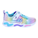 Zapatillas Skechers zapatos Niña modelo Wavy Beamos Multicolor Velcro